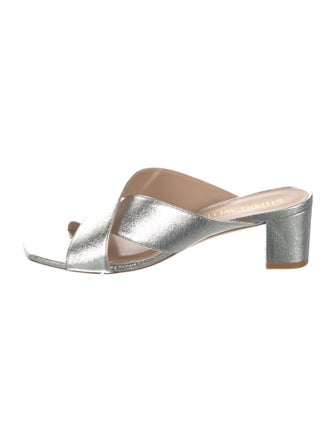Stuart Weitzman Leather Slides