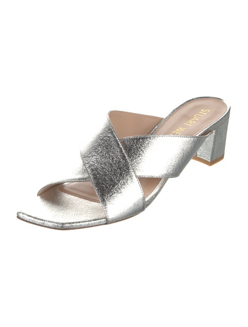 Stuart Weitzman Leather Slides