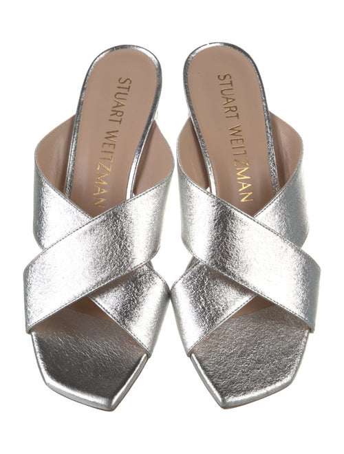 Stuart Weitzman Leather Slides