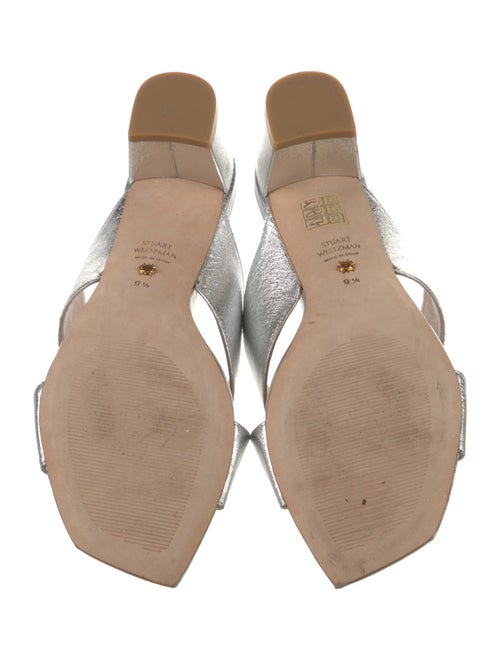 Stuart Weitzman Leather Slides