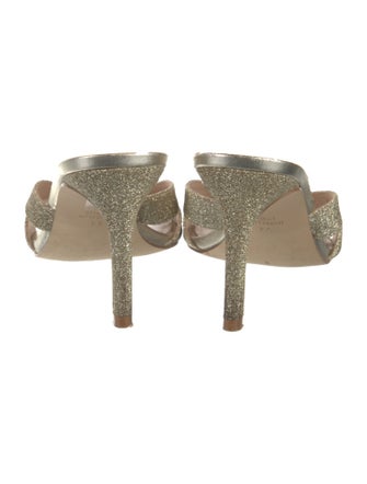Stuart Weitzman Glitter Slides