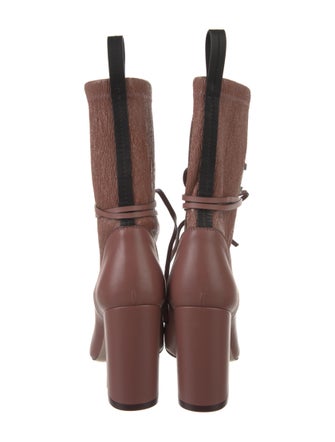 Stuart Weitzman Leather Lace-Up Boots