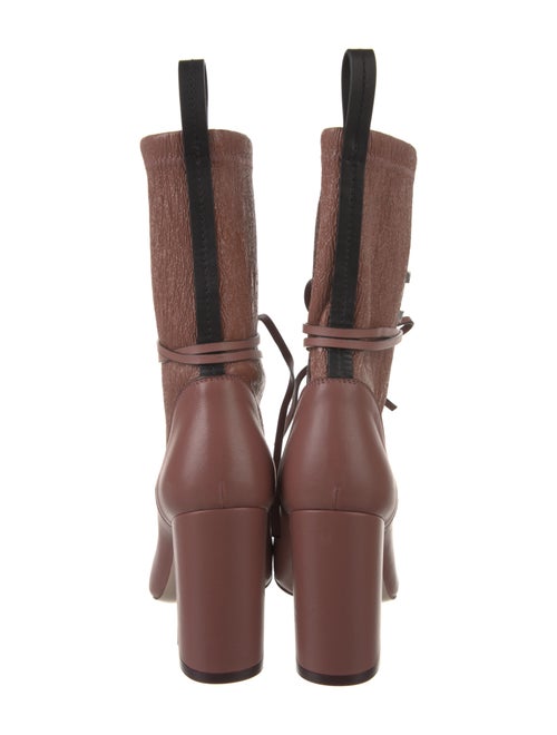 Stuart Weitzman Leather Lace-Up Boots