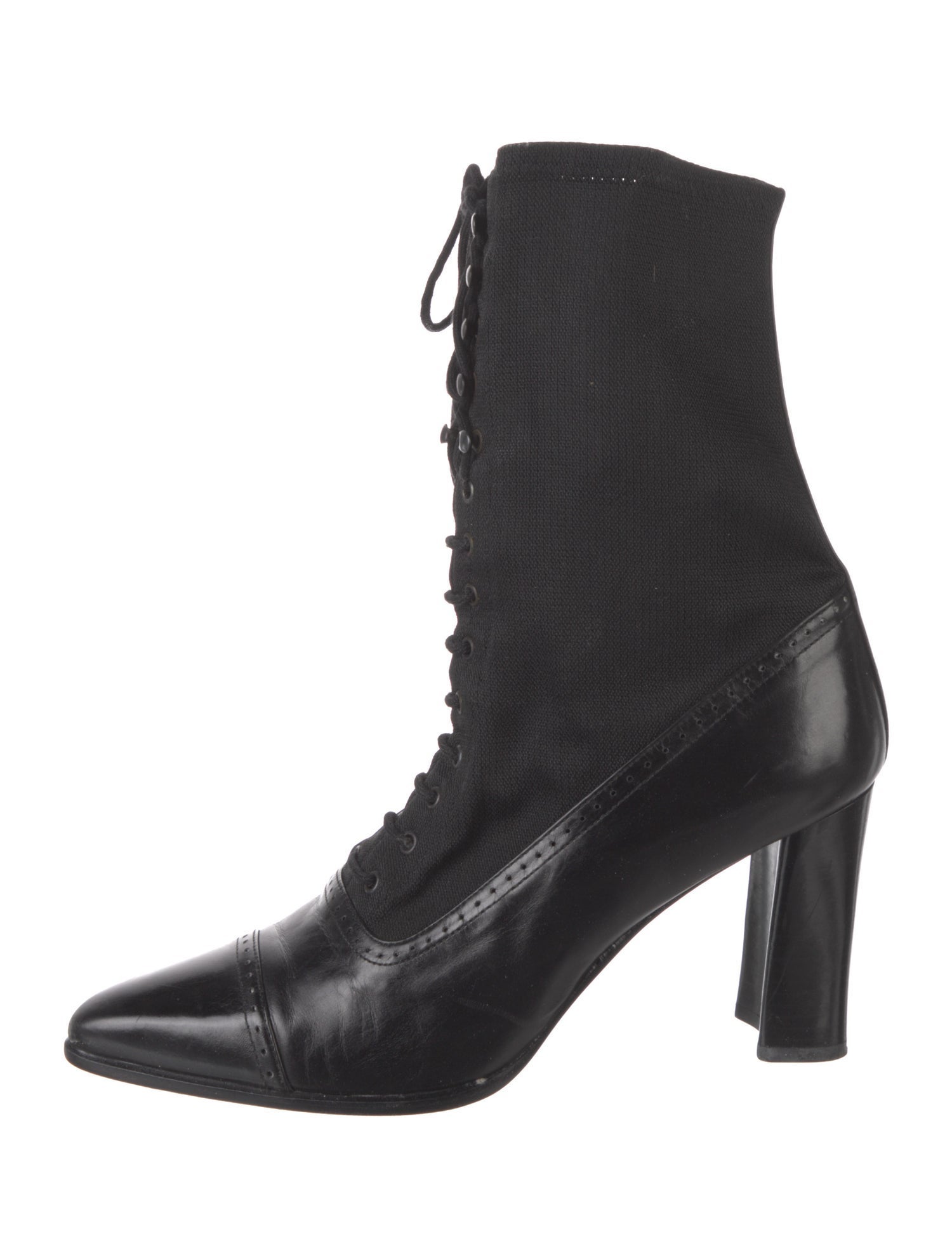 Stuart Weitzman Crystal Embellishments Lace-Up Boots