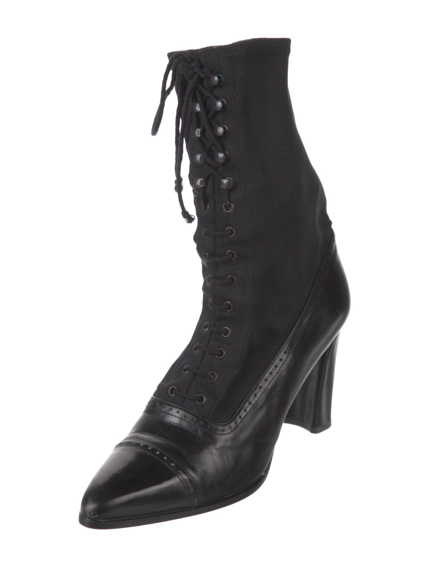 Stuart Weitzman Crystal Embellishments Lace-Up Boots