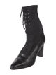 Stuart Weitzman Crystal Embellishments Lace-Up Boots