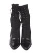 Stuart Weitzman Crystal Embellishments Lace-Up Boots