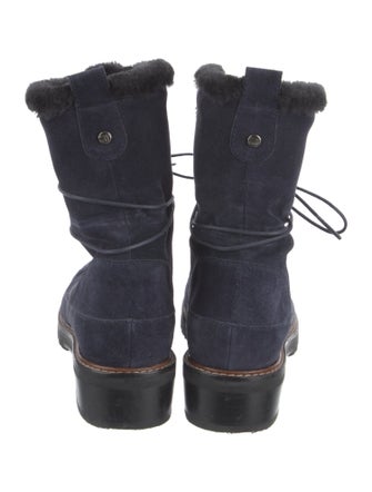 Stuart Weitzman Suede Combat Boots
