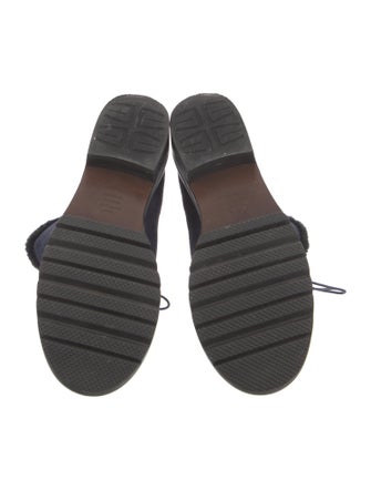 Stuart Weitzman Suede Combat Boots