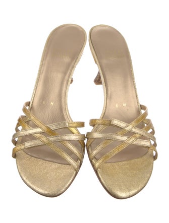 Stuart Weitzman Leather Slides