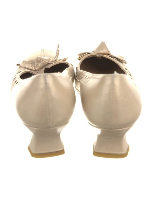 Stuart Weitzman Leather Lasercut Accents Pumps