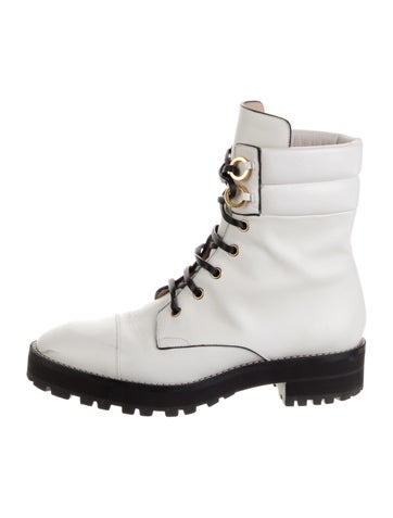 Stuart Weitzman Boots Leather Combat US 6.5 |
