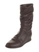 Stuart Weitzman Leather Slouch Boots