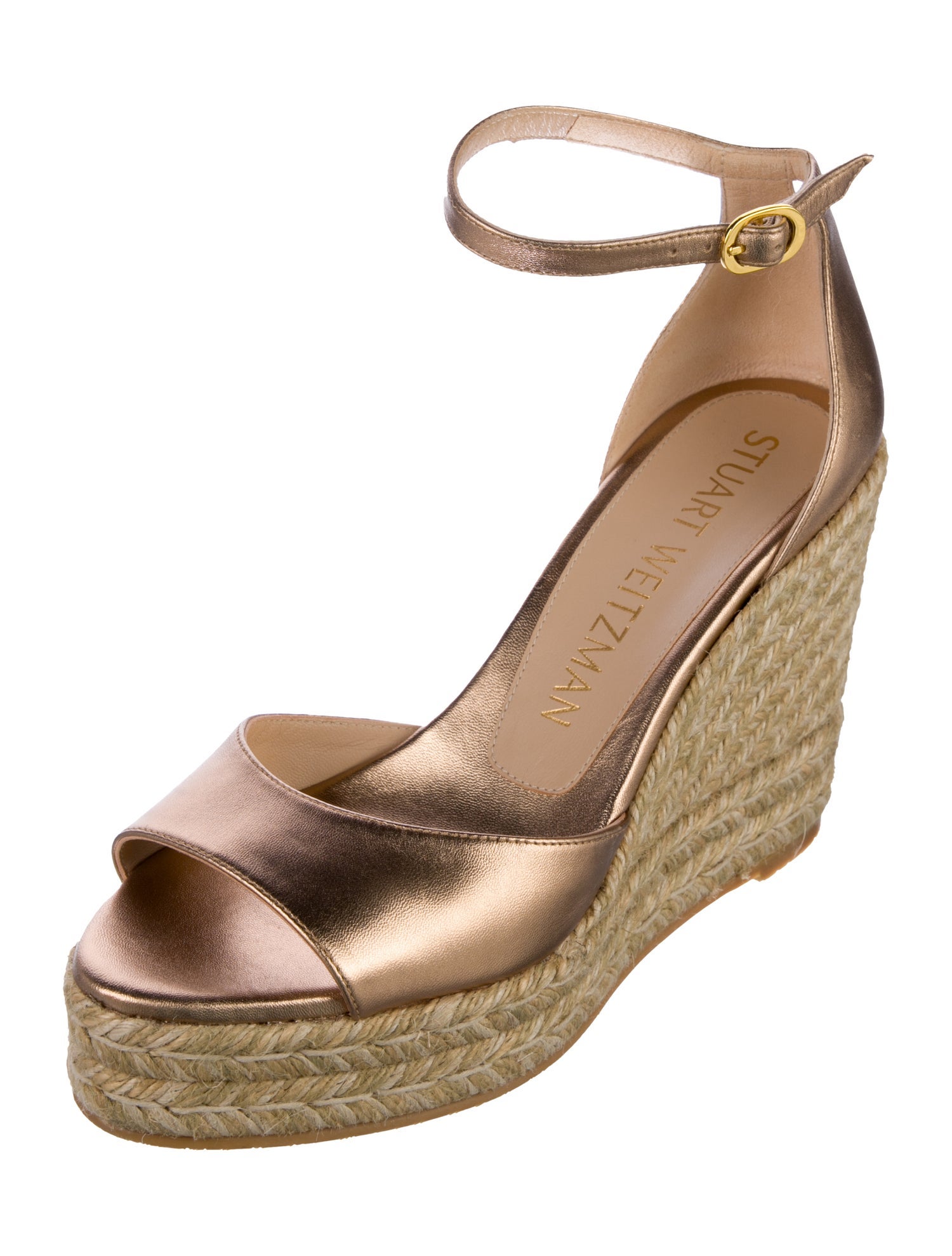 Stuart Weitzman Leather Espadrilles