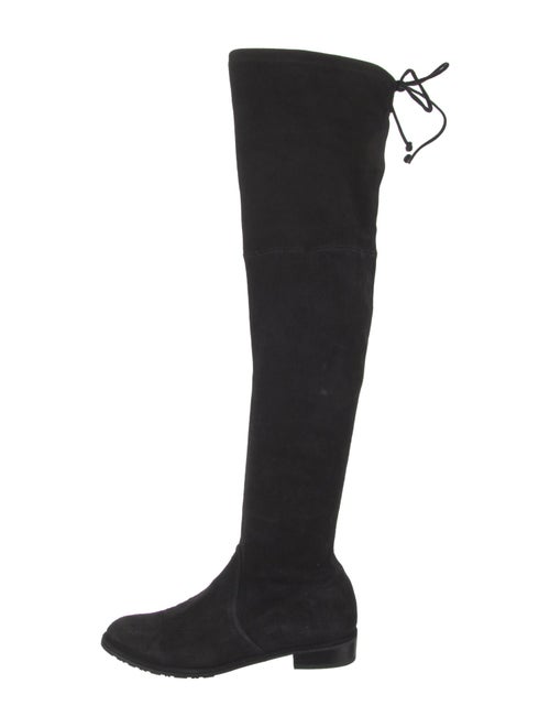 Stuart Weitzman Suede Lace-Up Boots