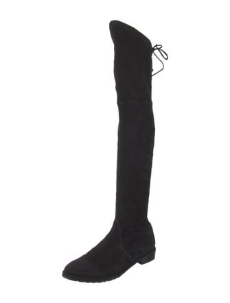 Stuart Weitzman Suede Lace-Up Boots