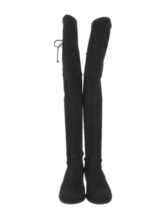 Stuart Weitzman Suede Lace-Up Boots