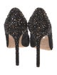 Stuart Weitzman Suede Crystal Embellishments Pumps