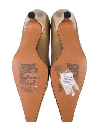 Stuart Weitzman Satin Mesh Accents Pumps