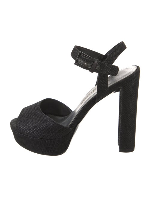 Stuart Weitzman Glitter Accents Sandals