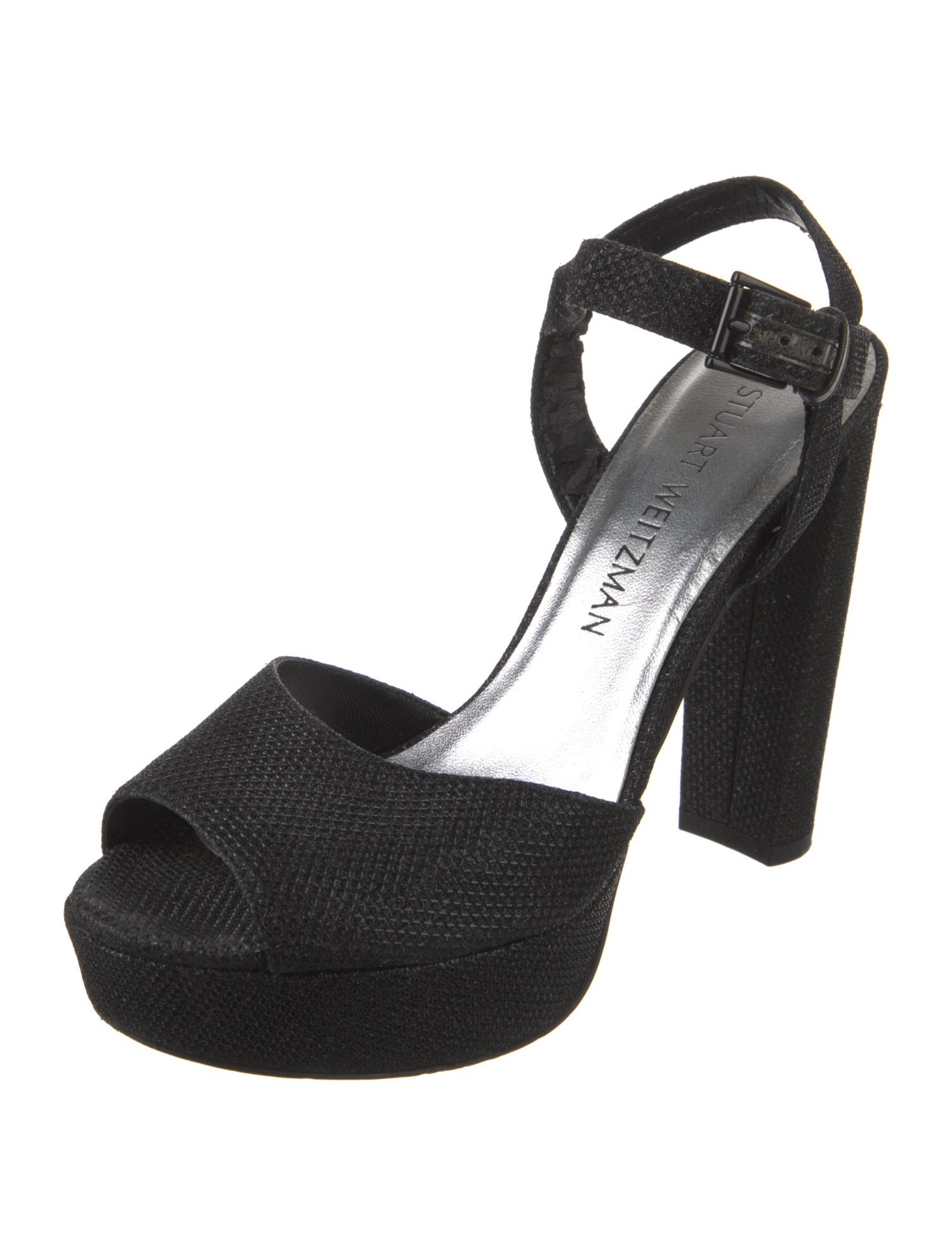 Stuart Weitzman Glitter Accents Sandals