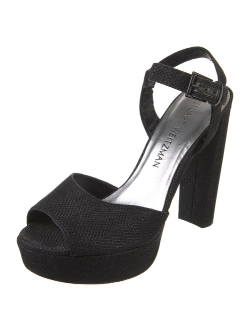 Stuart Weitzman Glitter Accents Sandals