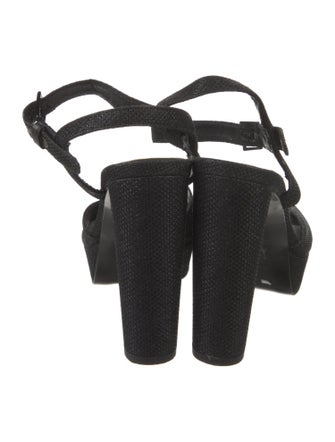 Stuart Weitzman Glitter Accents Sandals