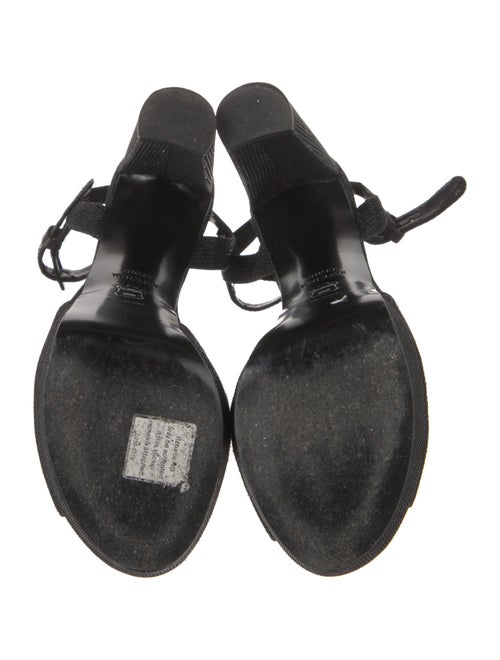 Stuart Weitzman Glitter Accents Sandals