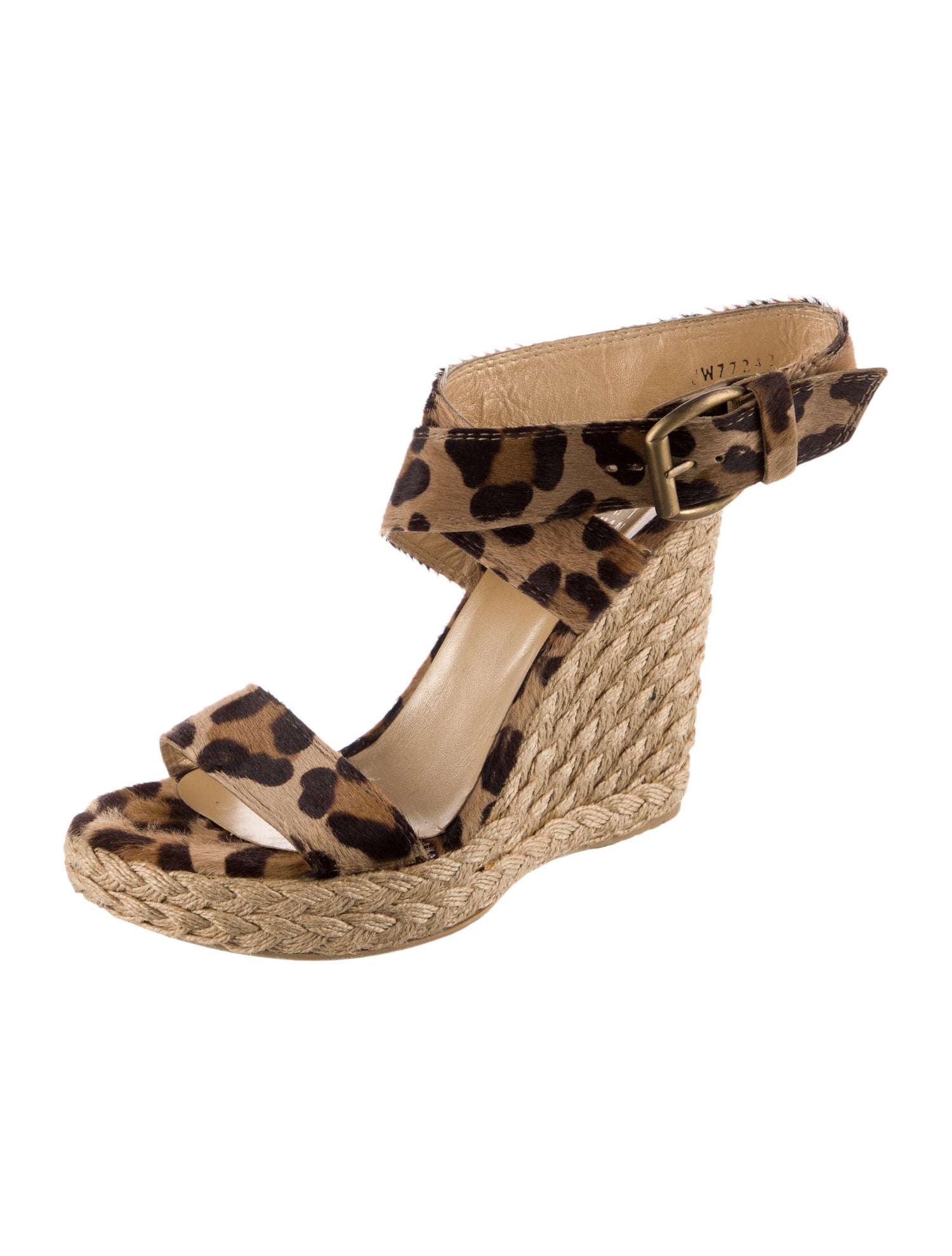 Stuart Weitzman Ponyhair Animal Print Espadrilles