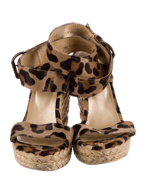 Stuart Weitzman Ponyhair Animal Print Espadrilles