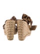 Stuart Weitzman Ponyhair Animal Print Espadrilles