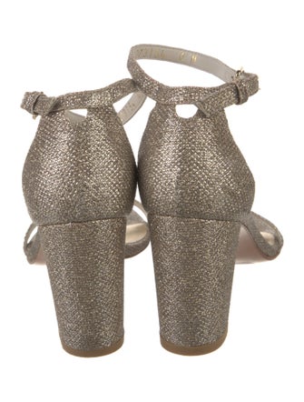 Stuart Weitzman Glitter Glitter Accents Sandals