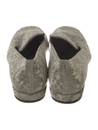 Stuart Weitzman Velvet Printed Loafers