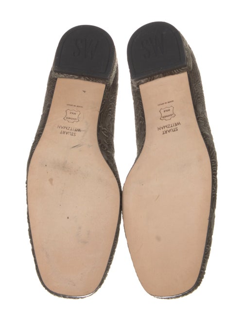 Stuart Weitzman Velvet Printed Loafers