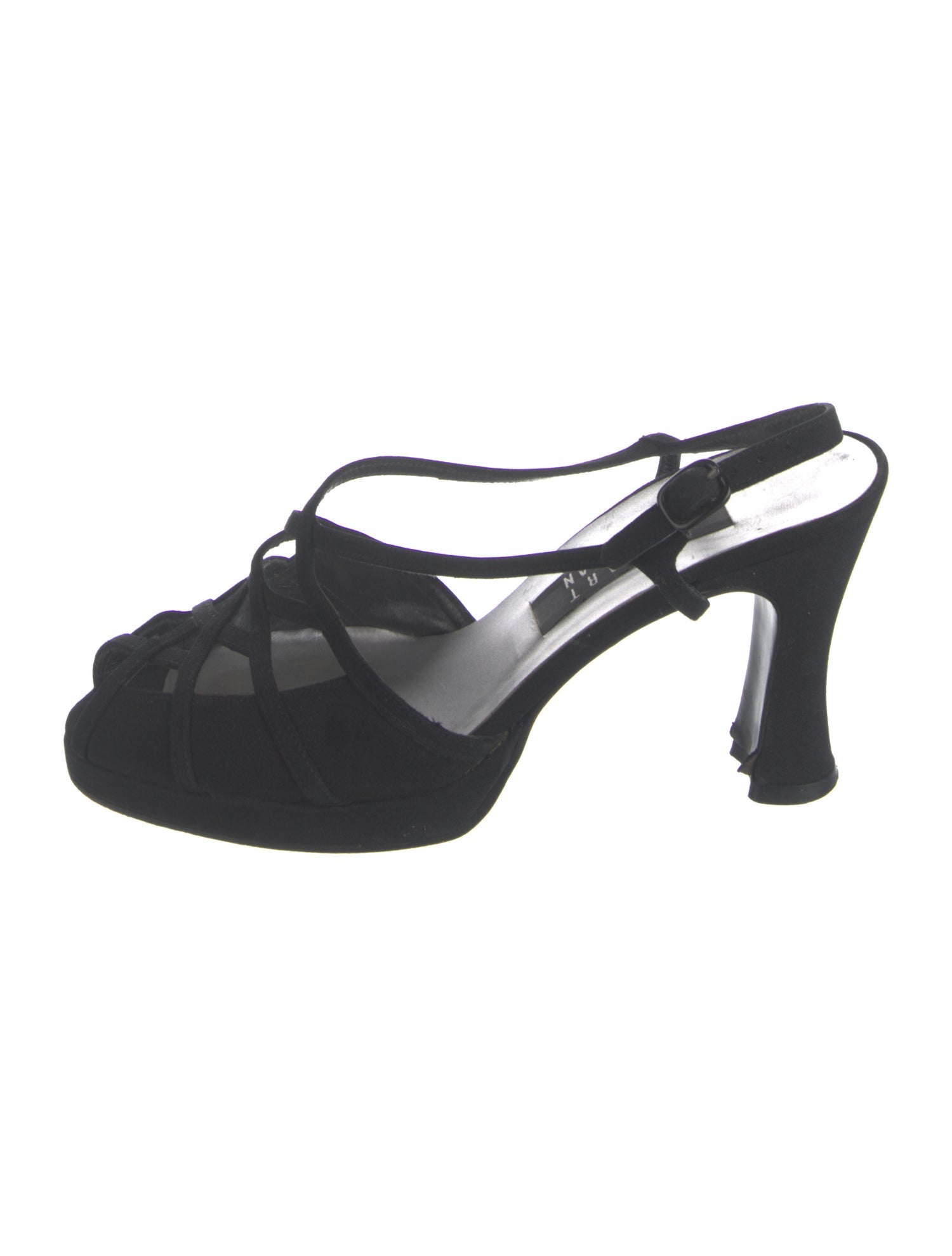 Stuart Weitzman Cutout Accent Slingback Sandals