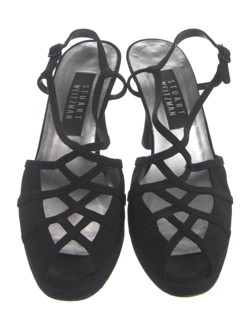 Stuart Weitzman Cutout Accent Slingback Sandals