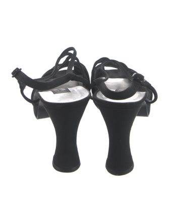 Stuart Weitzman Cutout Accent Slingback Sandals