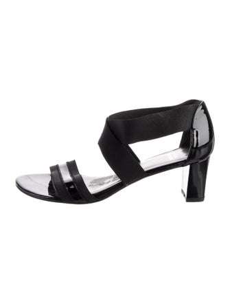 Stuart Weitzman Patent Leather Slingback Sandals