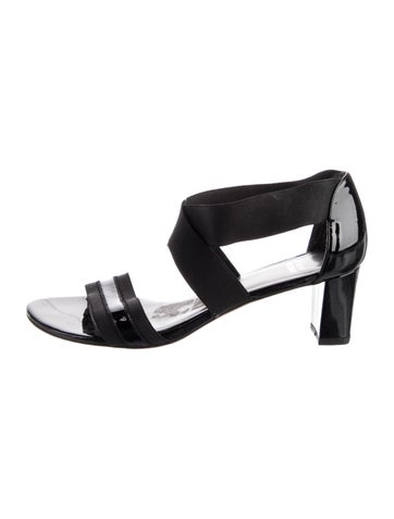 Stuart Weitzman Sandals Patent Leather Slingback 9