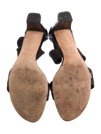 Stuart Weitzman Patent Leather Slingback Sandals