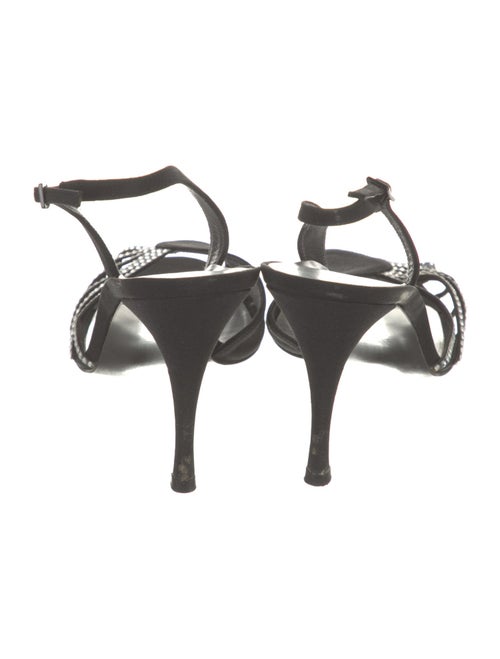 Stuart Weitzman Crystal Embellishments Slingback Sandals