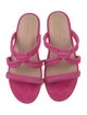 Stuart Weitzman Suede Slides