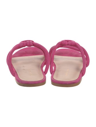 Stuart Weitzman Suede Slides