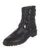 Stuart Weitzman Leather Moto Boots
