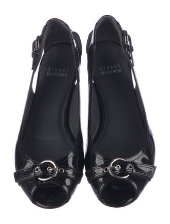 Stuart Weitzman Patent Leather Ballet Flats