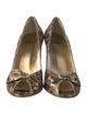Stuart Weitzman Animal Print Bow Accents Pumps