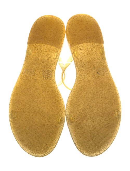 Stuart Weitzman Rubber Glitter Accents Slides