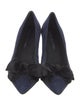 Stuart Weitzman Suede Bow Accents Pumps