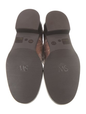 Stuart Weitzman Velvet Tie-Dye Print Combat Boots