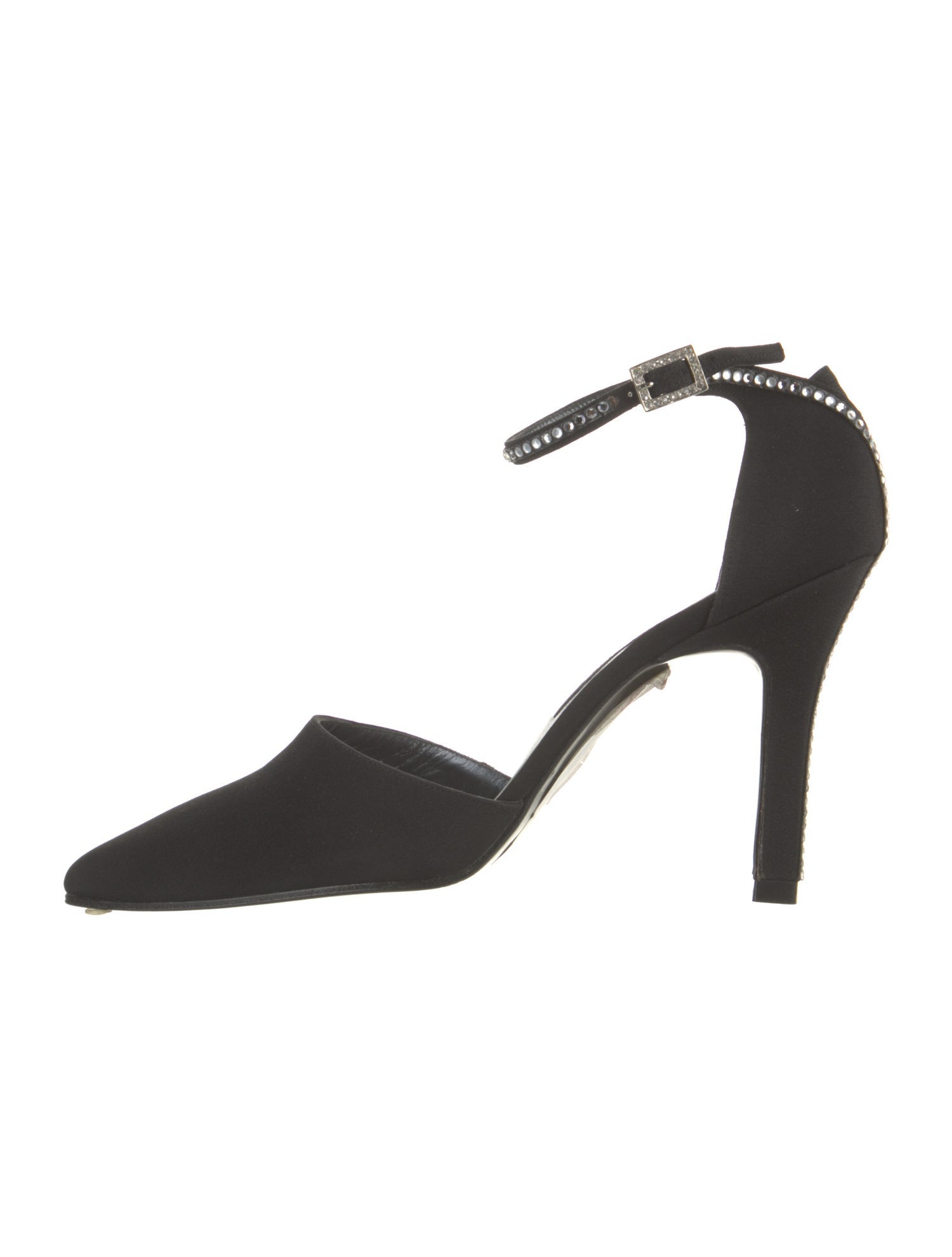 Stuart Weitzman Crystal Embellishments D'Orsay Pumps